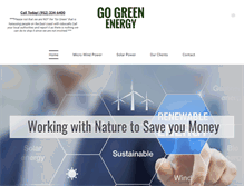 Tablet Screenshot of gogreenenergyonline.com